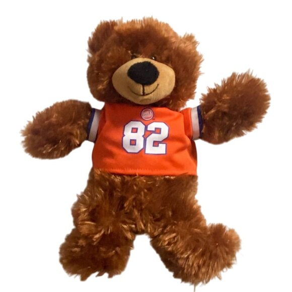D&B Dave & Busters Plush Teddy Bear W/ Jersey #82-12 in-GUC - Picture 1 of 4